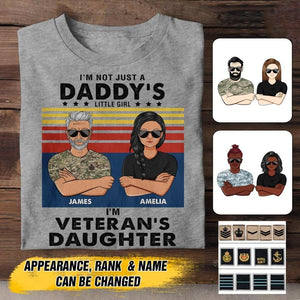 Personalized British Veterans's Daughter Tshirt Printed 22JUY-HC19