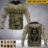 Personalized UK Veteran/ Solider Camo Hoodie 3D Printed DHHQ1807