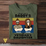 Personalized British Veterans's Daughter Tshirt Printed 22JUY-HC19
