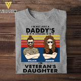 Personalized British Veterans's Daughter Tshirt Printed 22JUY-HC19