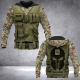 Personalized UK Veteran/ Solider Camo Hoodie 3D Printed DHHQ1807