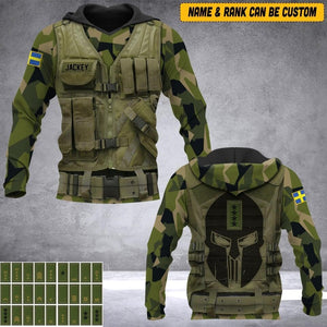 Personalized Sweden Veteran/ Solider Camo Hoodie 3D Printed DHHQ1807