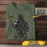 Personalized Australian Veteran/ Solider Tshirt Printed QTHC1807