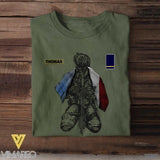 Personalized French Veteran/ Solider Tshirt Printed QTHC1807