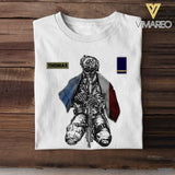 Personalized French Veteran/ Solider Tshirt Printed QTHC1807