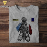 Personalized French Veteran/ Solider Tshirt Printed QTHC1807
