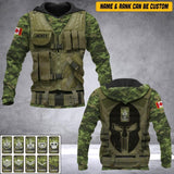 Personalized Canada Veteran/ Solider Camo Hoodie 3D Printed DHHQ1807
