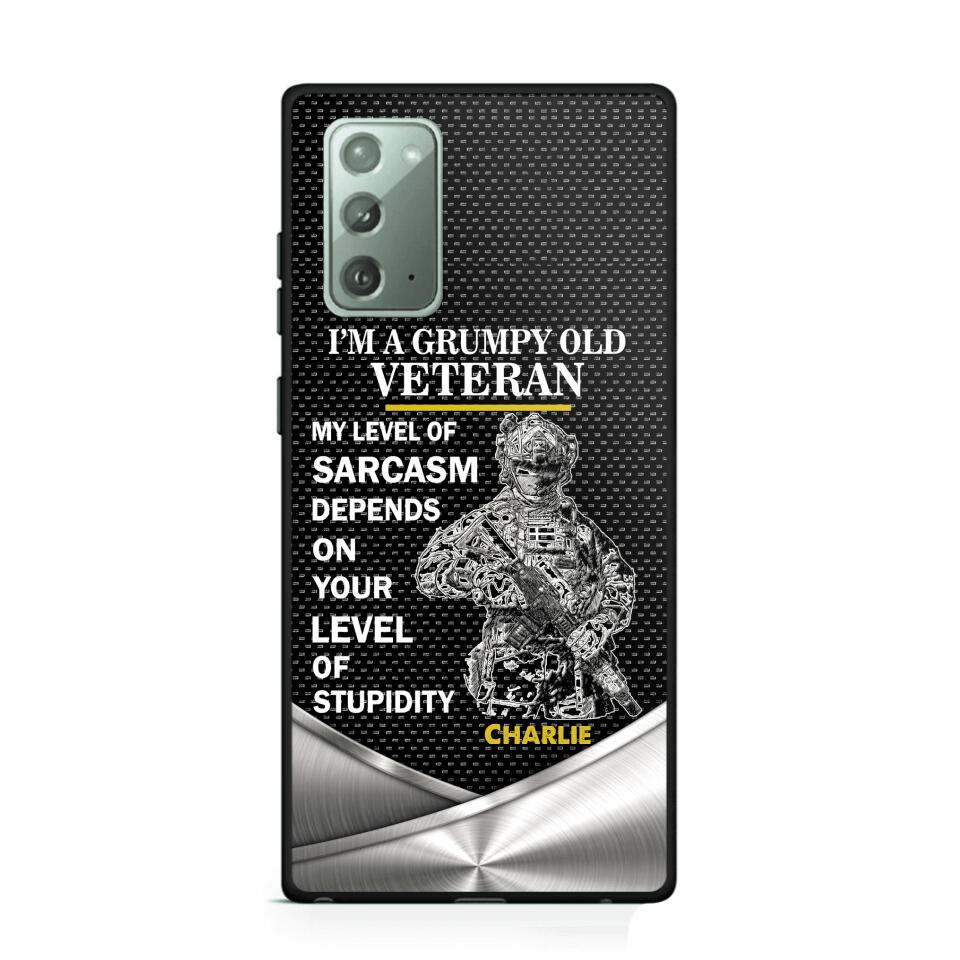 Personalized Netherland Veterans/Soldier Phone Case Printed 22JUY-HY19