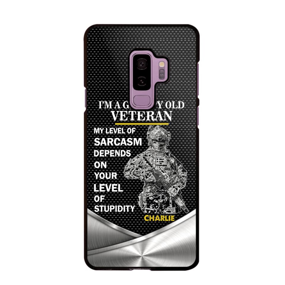 Personalized Netherland Veterans/Soldier Phone Case Printed 22JUY-HY19
