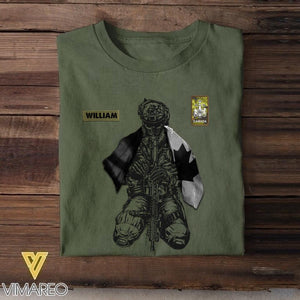 Personalized Canadian Veteran/ Solider Tshirt Printed QTHC1807
