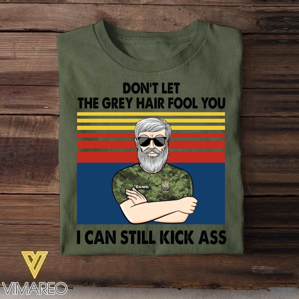 Personalized Canadian Veterans's/Soldier Tshirt Printed 22JUY-HY19
