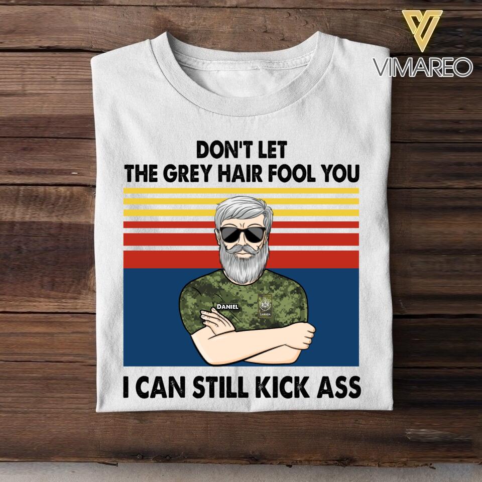 Personalized Canadian Veterans's/Soldier Tshirt Printed 22JUY-HY19