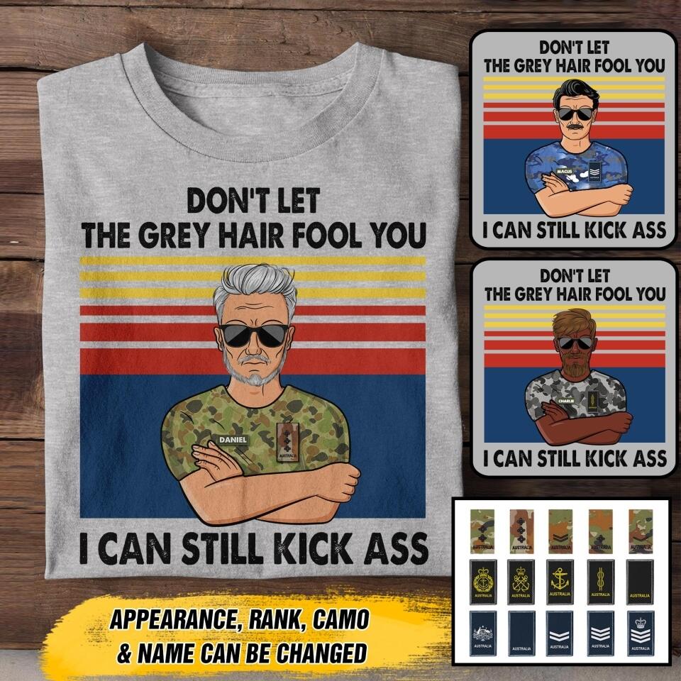 Personalized Australian Veterans's/Soldier Tshirt Printed 22JUY-HY19