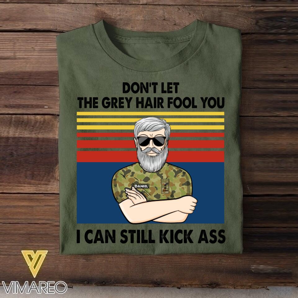 Personalized Australian Veterans's/Soldier Tshirt Printed 22JUY-HY19