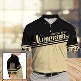 Personalized British Army Veteran Polo Shirts 3D Printed DHHC1907