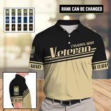 Personalized Canadian Army Veteran Polo Shirts 3D Printed DHHC1907