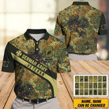 Personalized German Army Veteran Polo Shirts 3D Printed DHDT1907