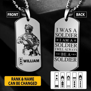 Personalized Danish Veterans/Soldier Necklaces Printed 22JUY-HY19