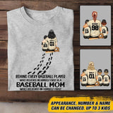 Personalized Baseball Mom Tshirt Printed 22JUY-DT20