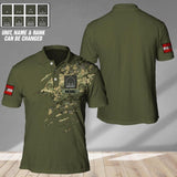 Personalized Austria Veteran/ Solider Camo Polo Shirts 3D Printed QTHC2007