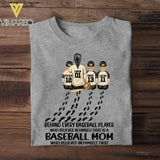 Personalized Baseball Mom Tshirt Printed 22JUY-DT20