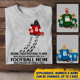 Personalized American Football Mom Tshirt Printed 22JUY-DT20