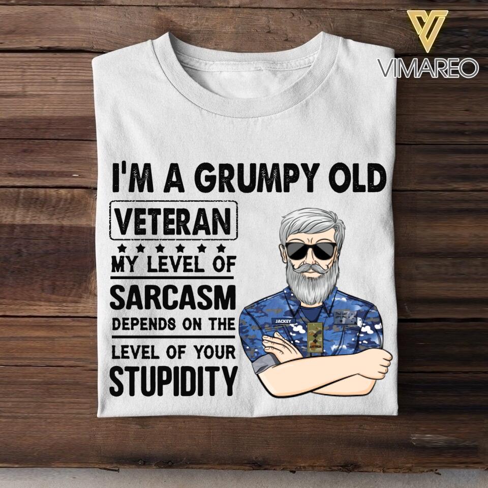 Personalized Australian Veterans's/Soldier Tshirt Printed 22JUY-HC20
