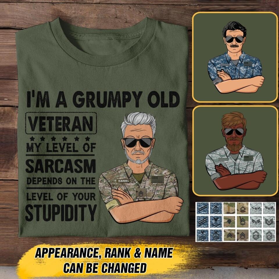 Personalized U.S Veterans's/Soldier Tshirt Printed 22JUY-HC20