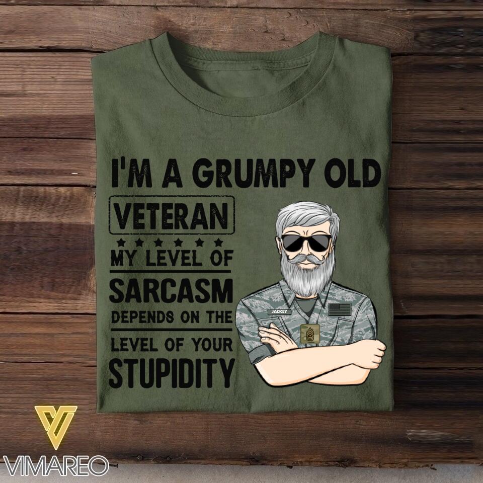 Personalized U.S Veterans's/Soldier Tshirt Printed 22JUY-HC20