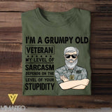 Personalized U.S Veterans's/Soldier Tshirt Printed 22JUY-HC20