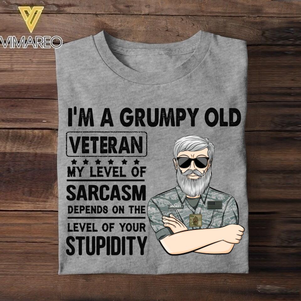 Personalized U.S Veterans's/Soldier Tshirt Printed 22JUY-HC20