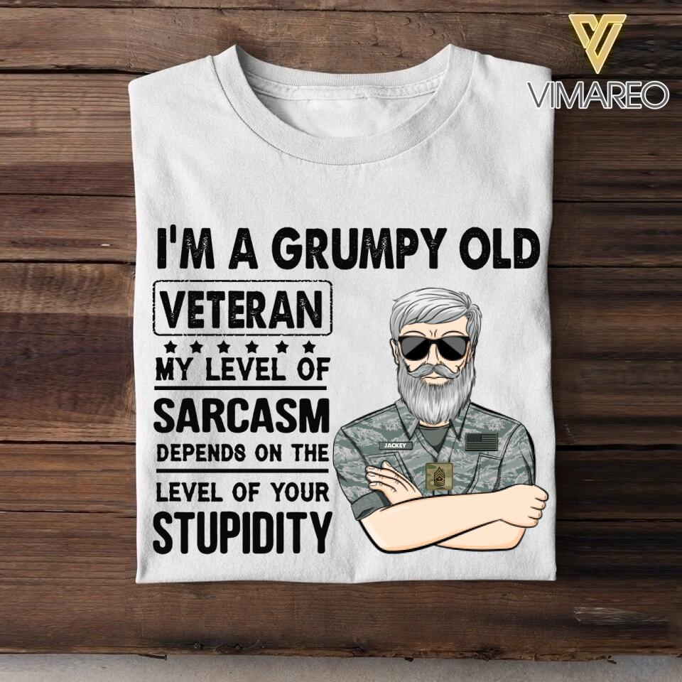 Personalized U.S Veterans's/Soldier Tshirt Printed 22JUY-HC20