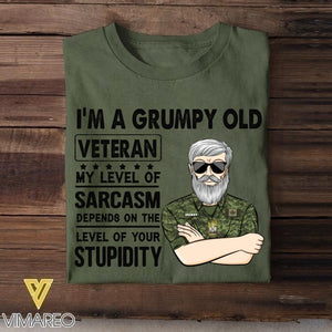 Personalized Canadian Veterans's/Soldier Tshirt Printed 22JUY-HC20