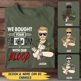 Personalized Canadian Veterans's/Soldier Tshirt Printed 22JUY-MA21