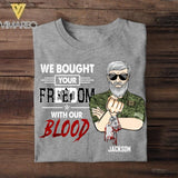 Personalized Canadian Veterans's/Soldier Tshirt Printed 22JUY-MA21