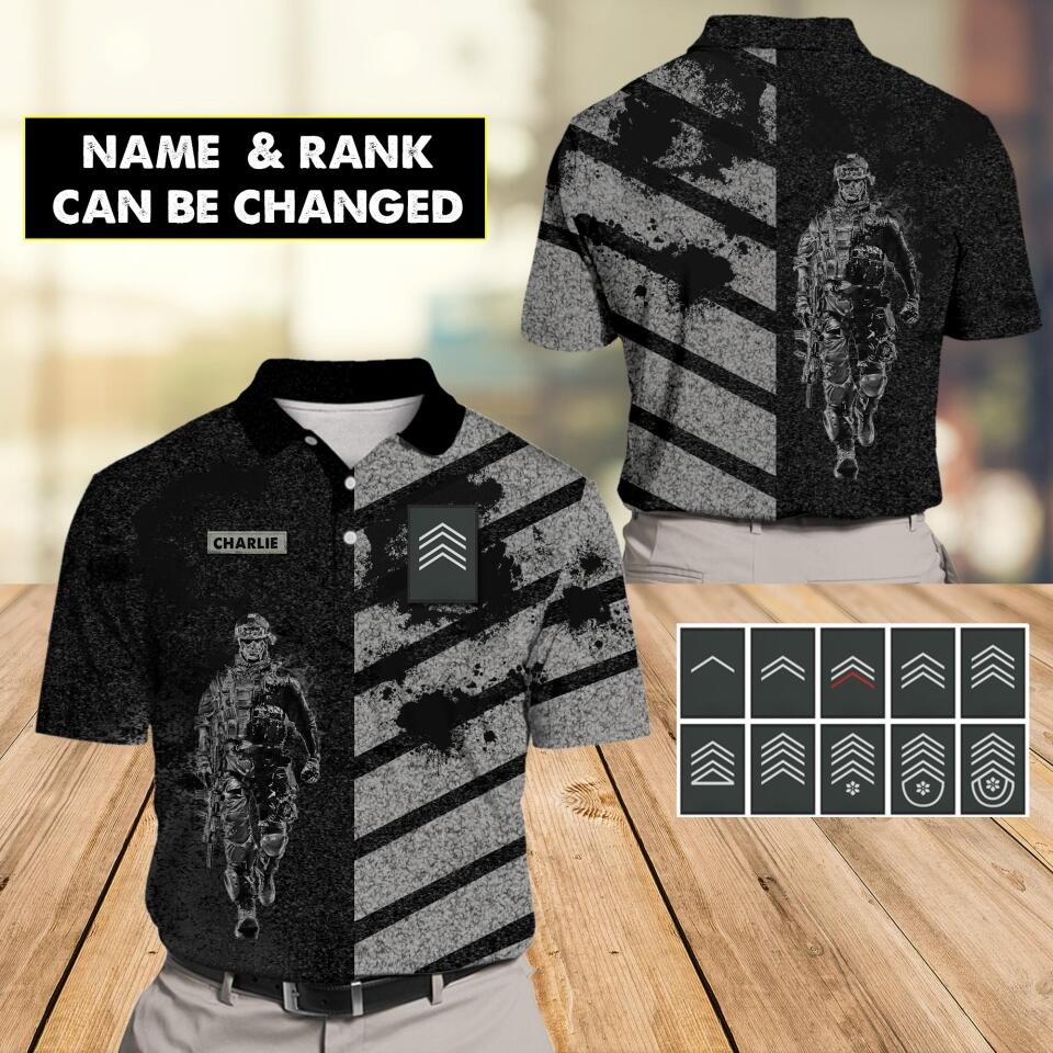 Personalized Belgium Veteran/ Solider  Polo Shirts 3D Printed DHHC2107