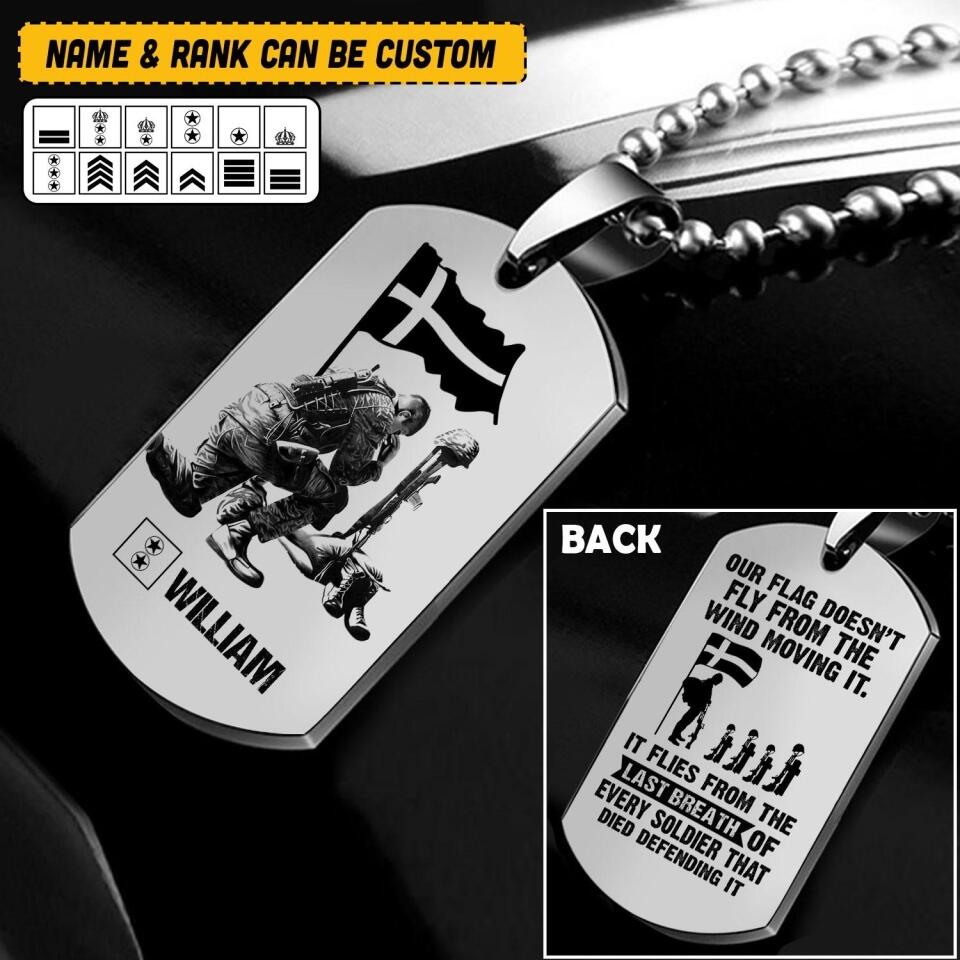 Personalized Swedish Veterans/Soldier Necklaces Printed 22JUY-HQ21