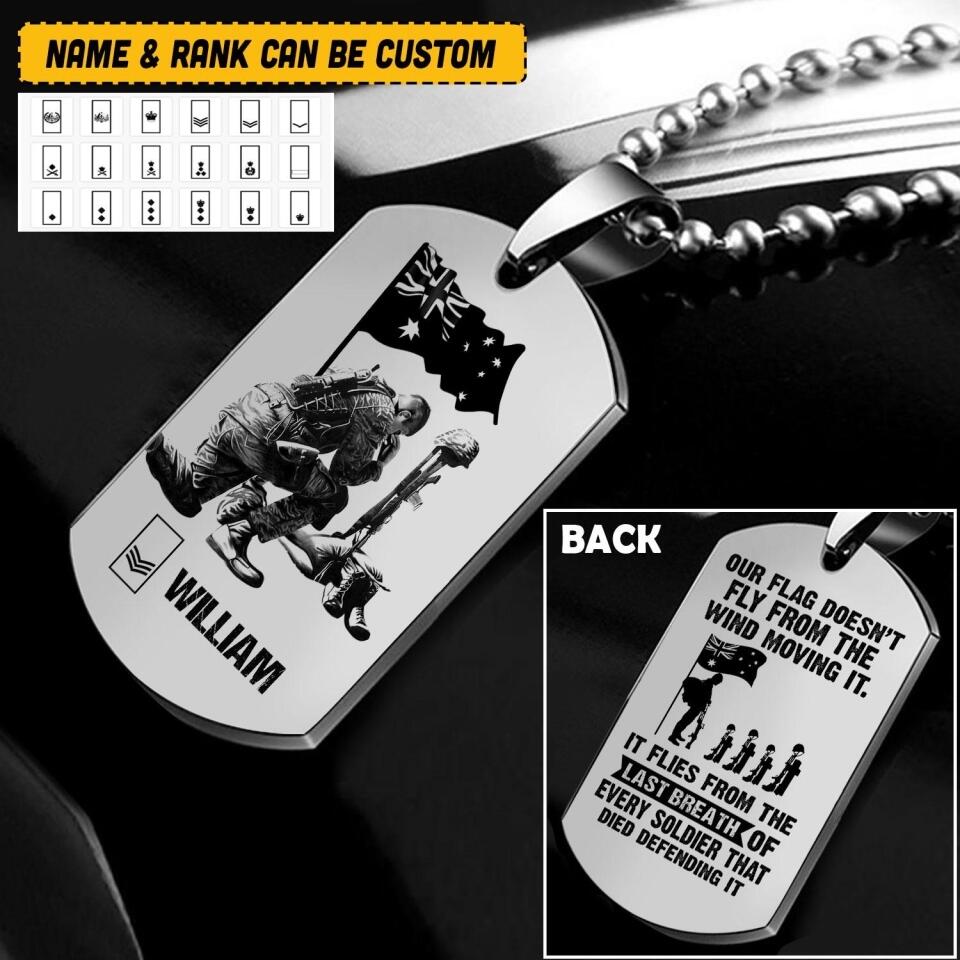 Personalized Australian Veterans/Soldier Necklaces Printed 22JUY-HQ21