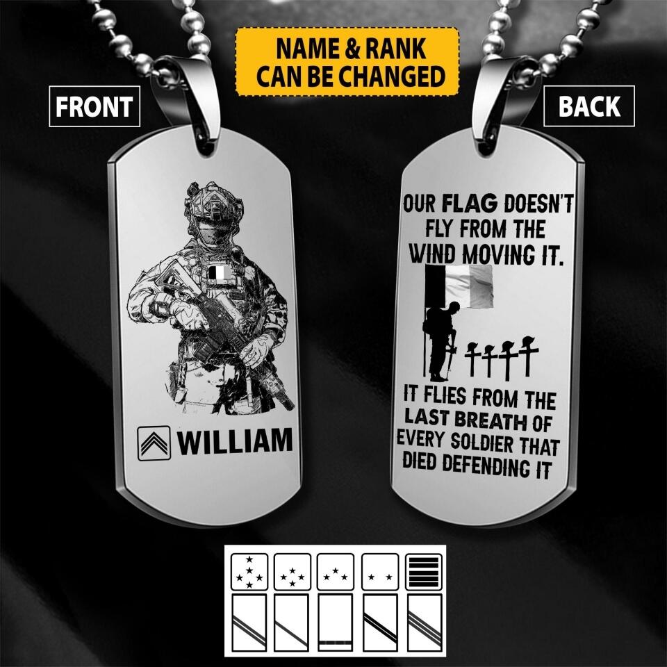 Personalized French Veterans/Soldier Necklaces Printed 22JUY-HC22