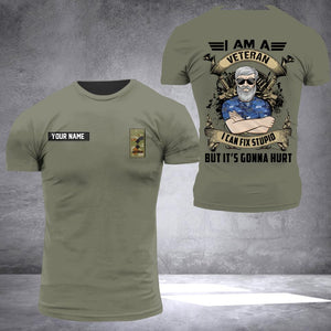 Personalized Australia I Am A Veteren Soldier/ Veteran Tshirt 3D Printed DHHQ2107