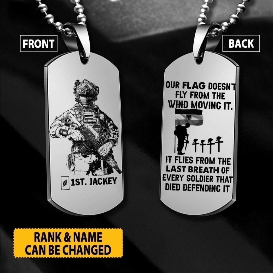 Personalized German Veterans/Soldier Necklaces Printed 22JUY-HC22