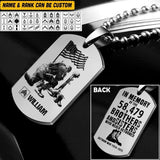 Personalized U.S Veterans/Soldier Necklaces Printed 22JUY-HQ22