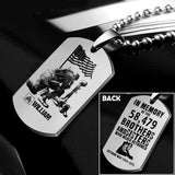 Personalized U.S Veterans/Soldier Necklaces Printed 22JUY-HQ22