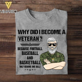 Personalized Why Did I Become A Canadian Veteran Tshirt Printed QTVQ2507