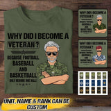 Personalized Why Did I Become A Canadian Veteran Tshirt Printed QTVQ2507