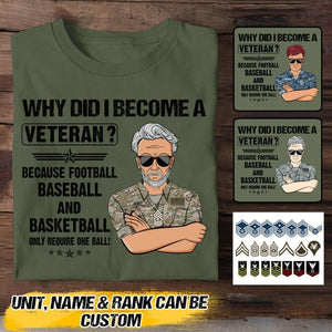 Personalized Why Did I Become A US Veteran Tshirt Printed QTVQ2507