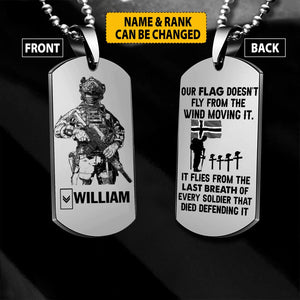 Personalized Norwegian Solider/ Veterans Necklaces  Printed 22JUY-HC25