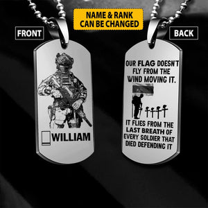 Personalized Spanish Solider/ Veterans Necklaces 
Printed 22JUY-HC25