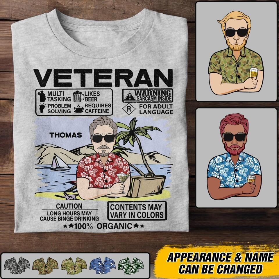 Personalized Australian Veterans/Soldier Tshirt Printed 22JUY-DT25
