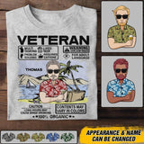 Personalized Australian Veterans/Soldier Tshirt Printed 22JUY-DT25